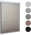 Beige Cordless Cellular Windows Shades Blackout Blinds for Windows